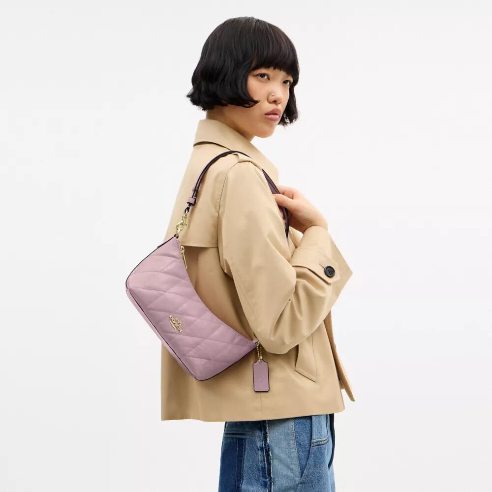 Borsa a spalla Caitlin con trapuntatura