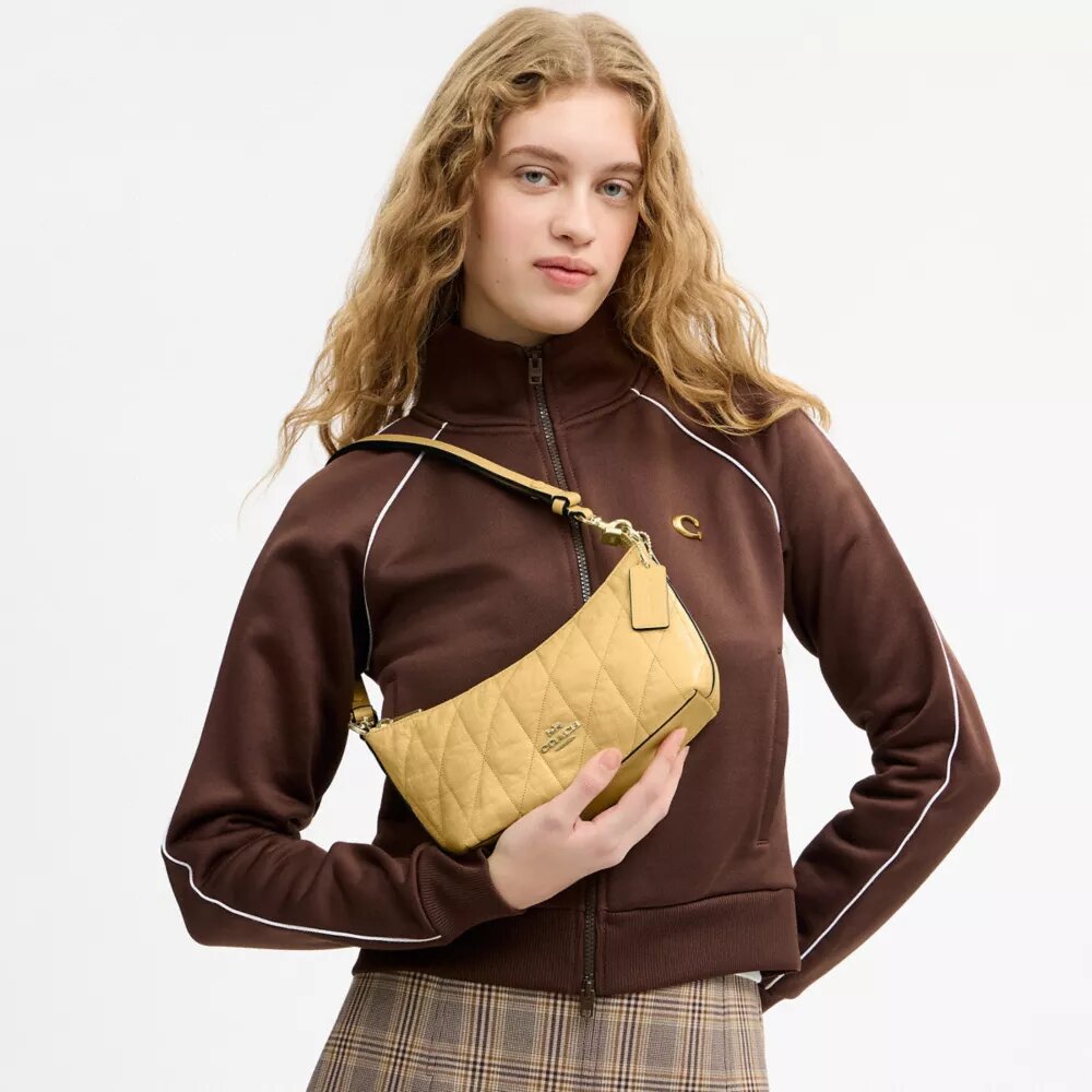 Borsa a spalla Caitlin con trapuntatura