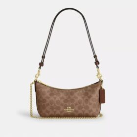Borsa a spalla Caitlin in Signature Canvas