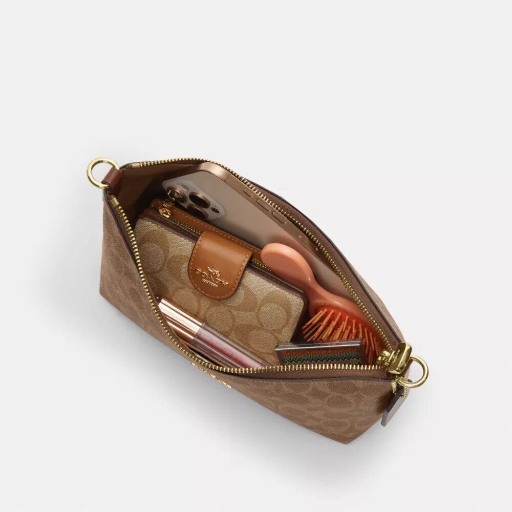Borsa a spalla Caitlin in Signature Canvas