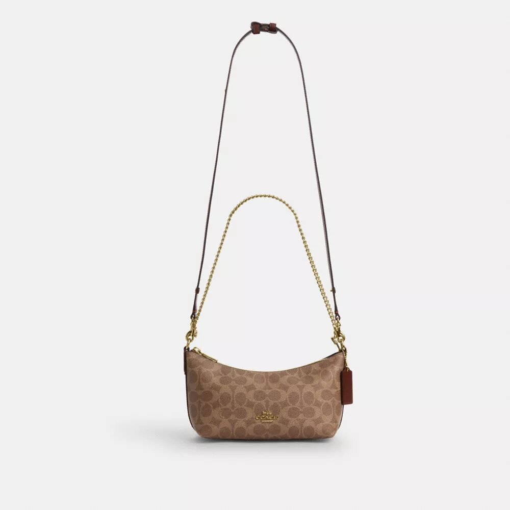 Borsa a spalla Caitlin in Signature Canvas