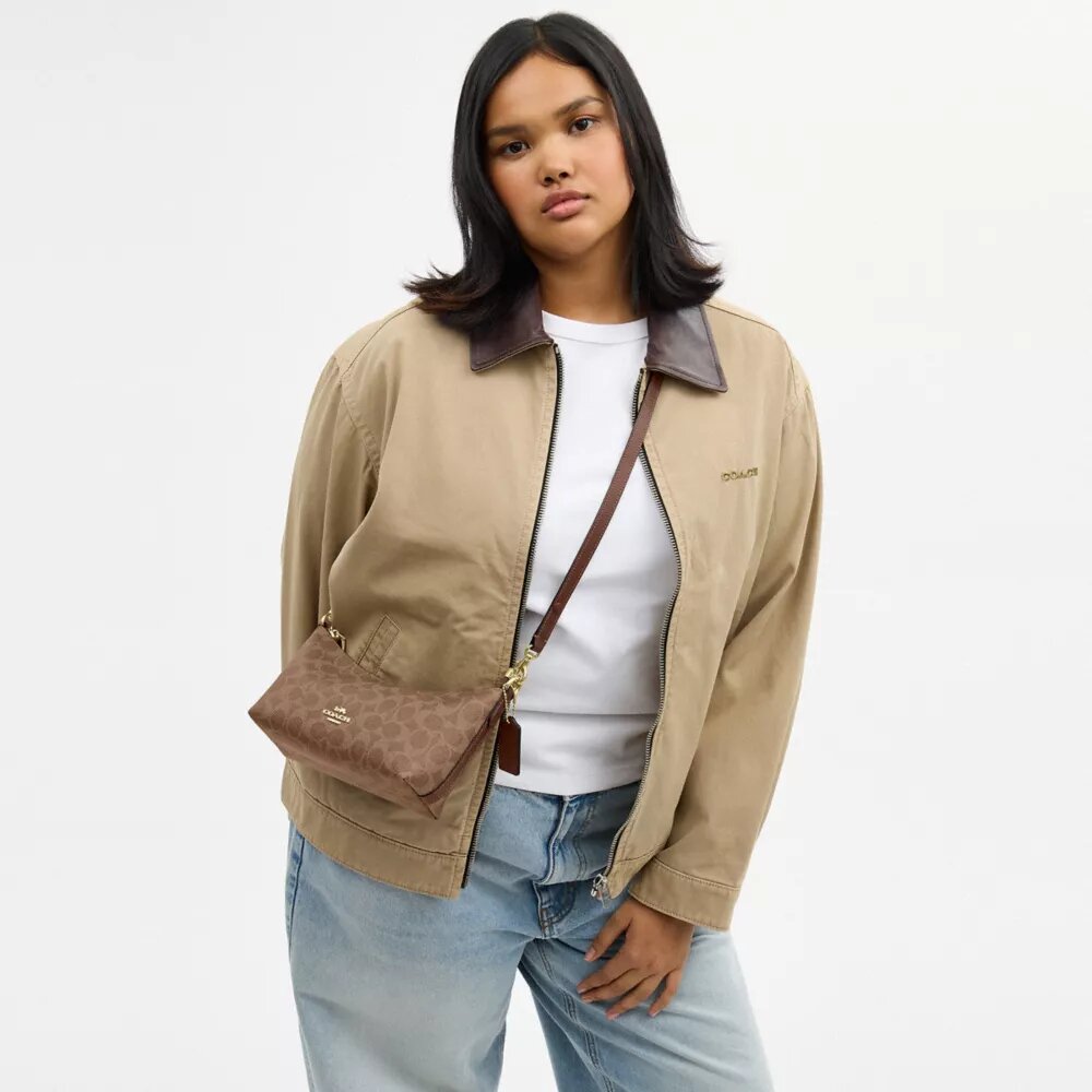 Borsa a spalla Caitlin in Signature Canvas