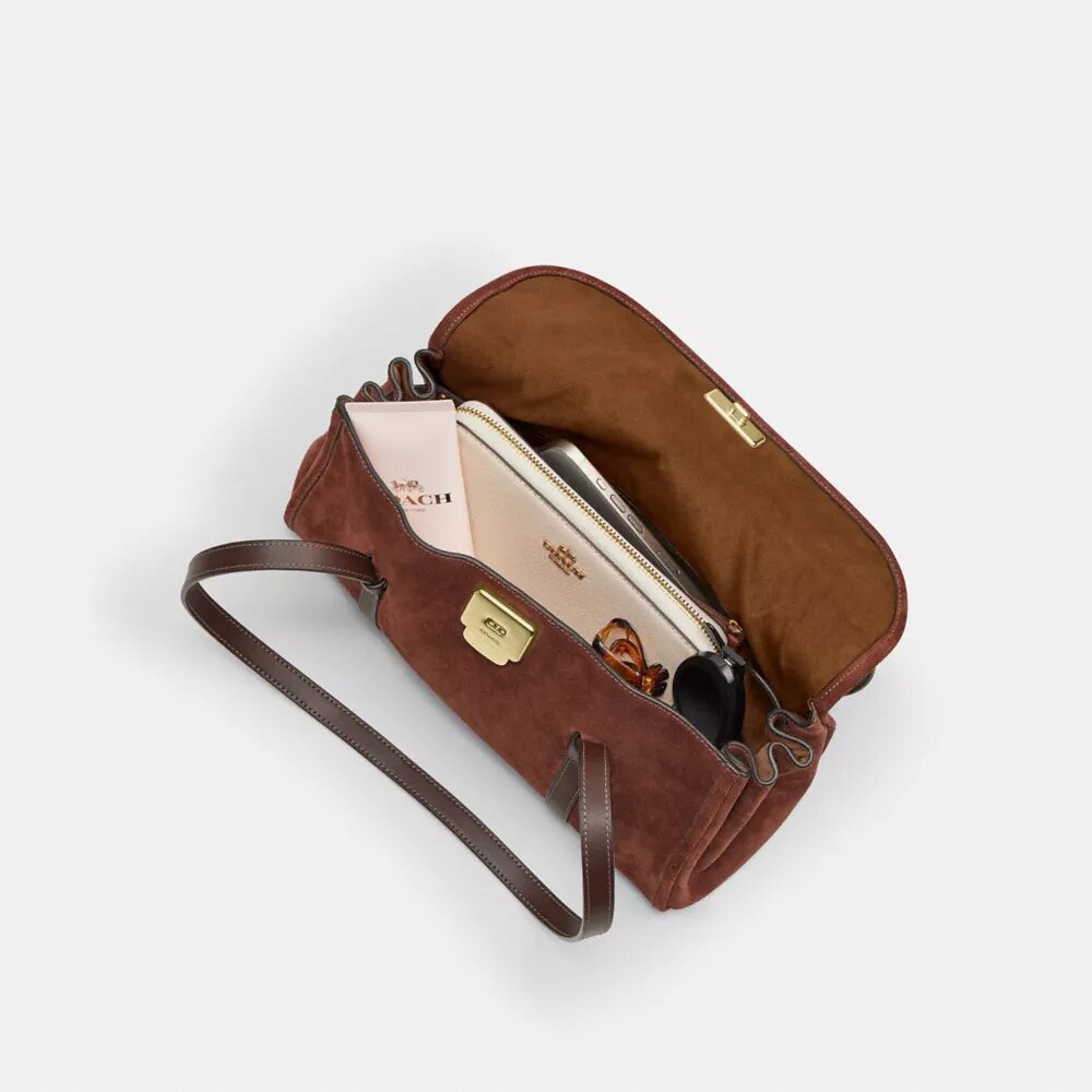 Borsa a spalla con patta Bridget