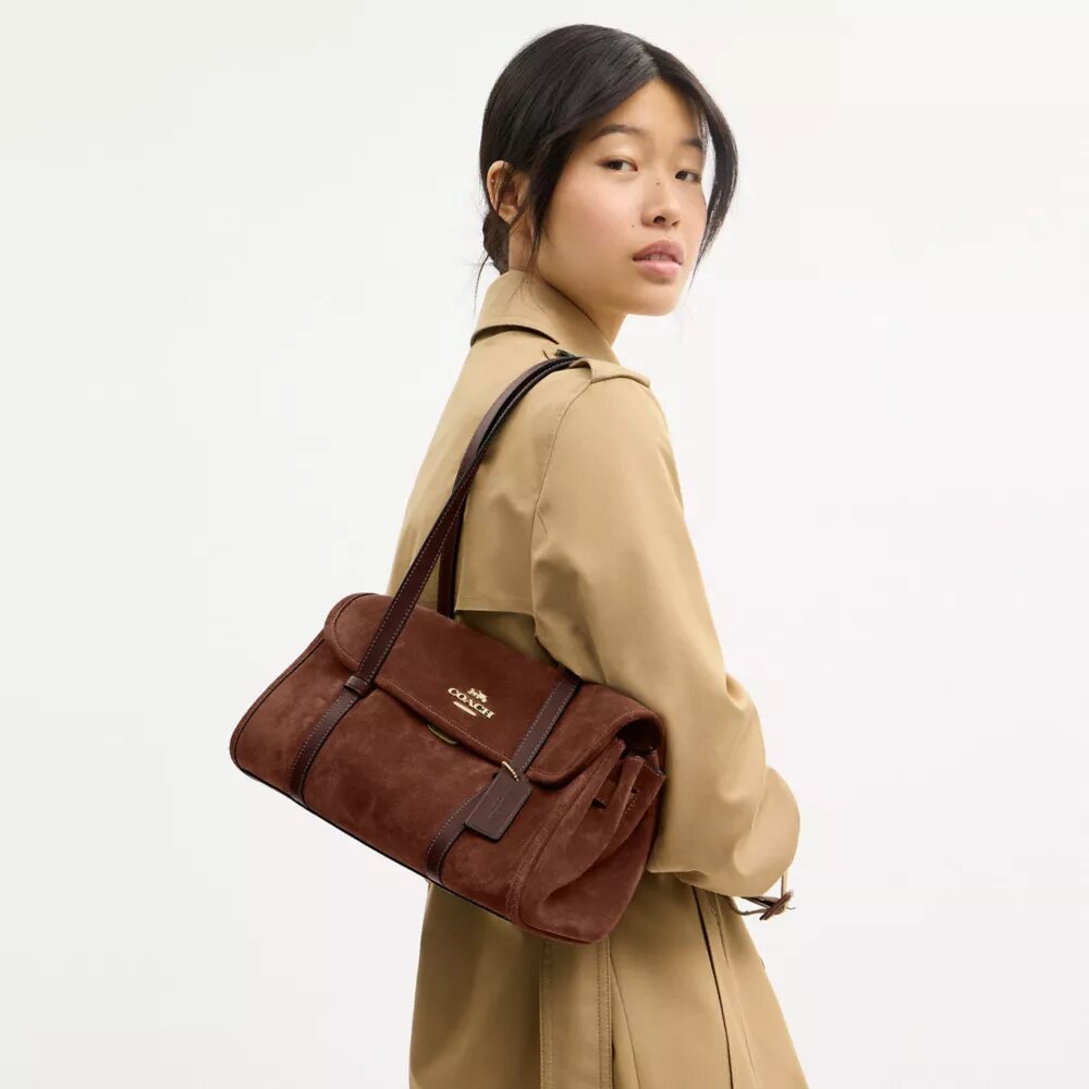 Borsa a spalla con patta Bridget