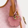 Borsa a spalla Erin in Signature Canvas con ciondoli