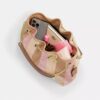 Borsa a spalla Evelyn con patchwork a strisce