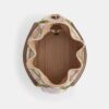 Borsa a spalla Evelyn con patchwork a strisce