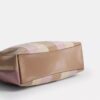 Borsa a spalla Evelyn con patchwork a strisce