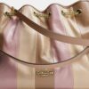 Borsa a spalla Evelyn con patchwork a strisce