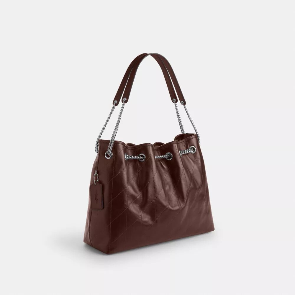 Borsa a spalla Evelyn con trapuntatura