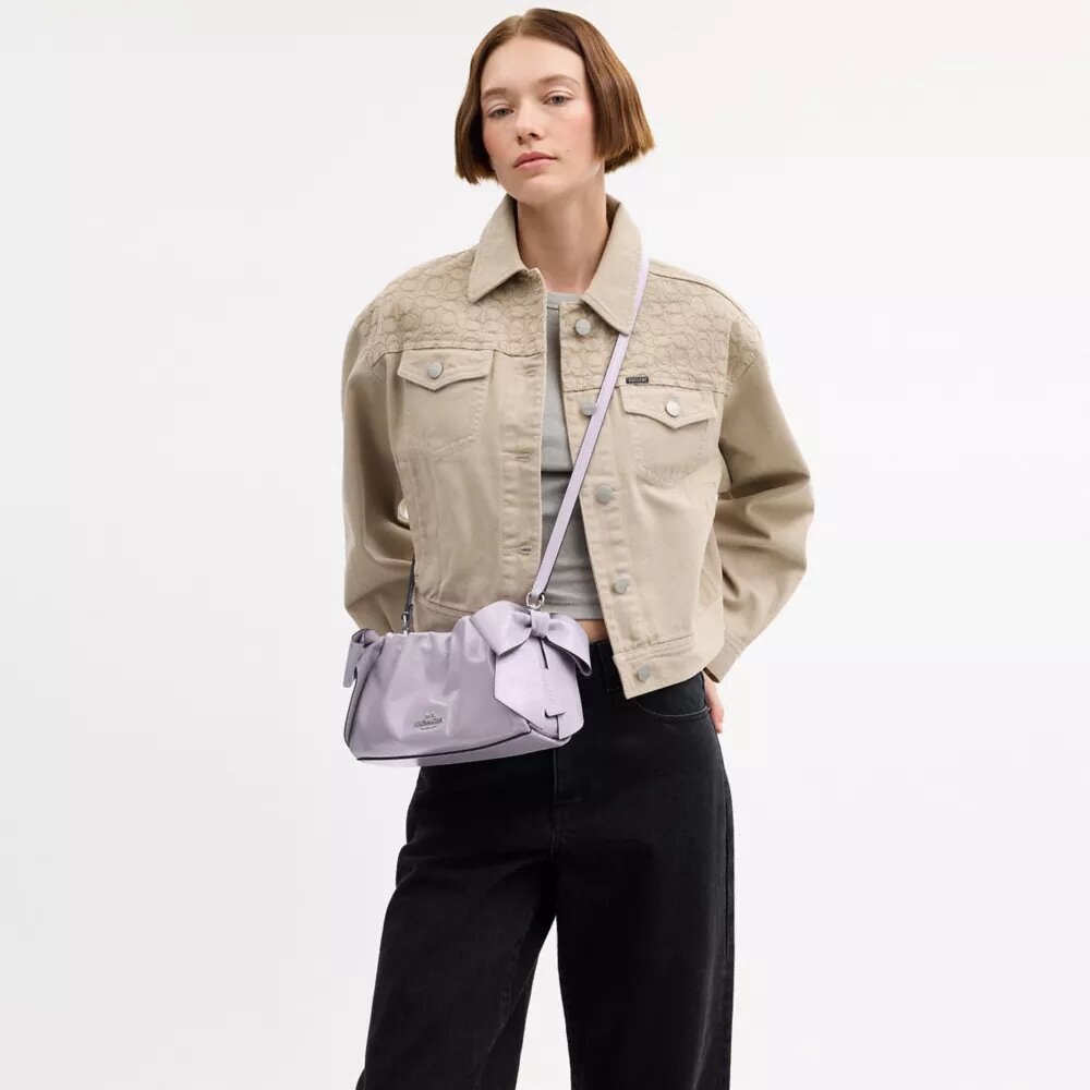 Borsa a spalla Faye con fiocchi