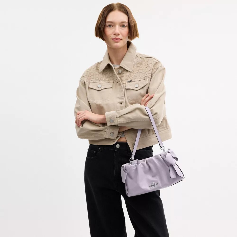 Borsa a spalla Faye con fiocchi