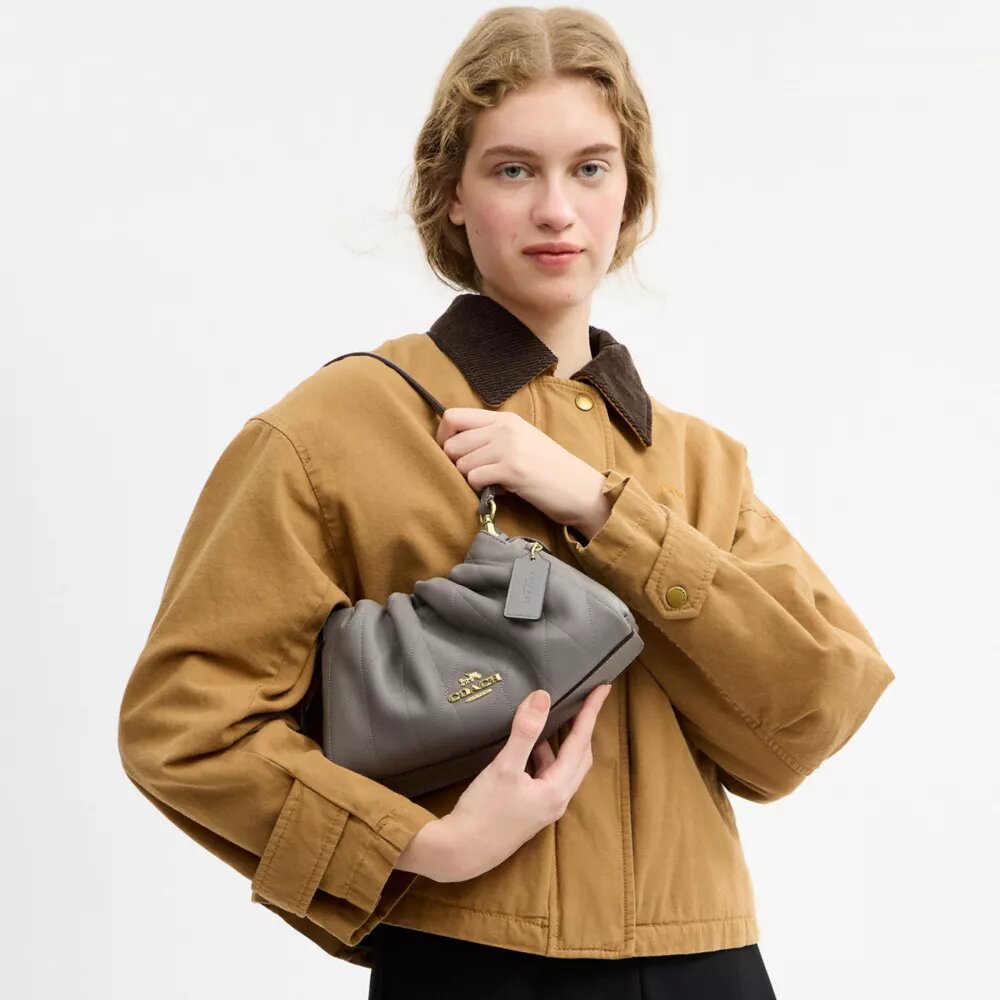 Borsa a spalla Faye con trapuntatura
