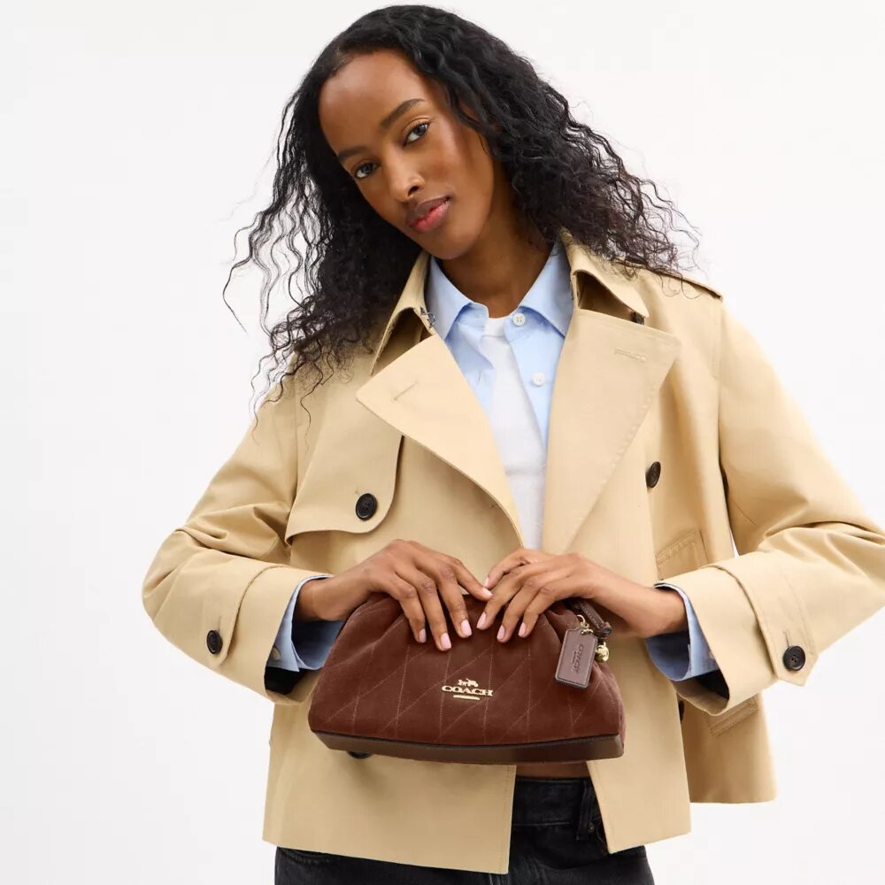Borsa a spalla Faye con trapuntatura