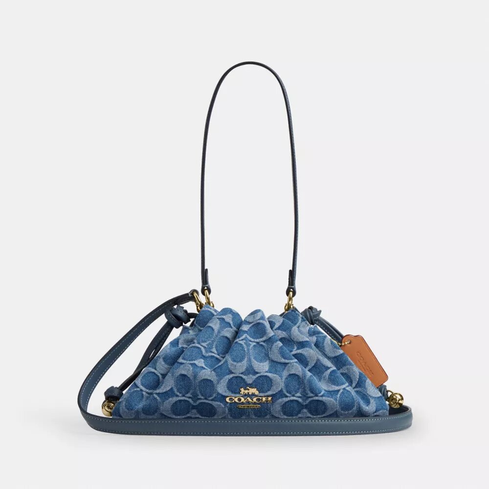 Borsa a spalla Faye in denim esclusivo
