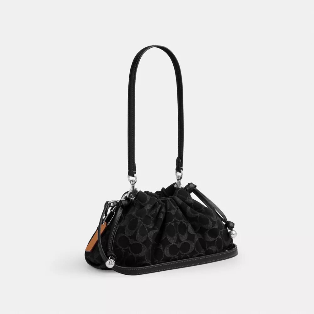 Borsa a spalla Faye in denim esclusivo