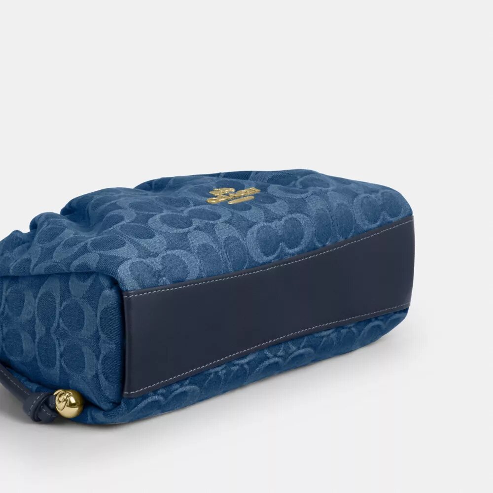 Borsa a spalla Faye in denim esclusivo
