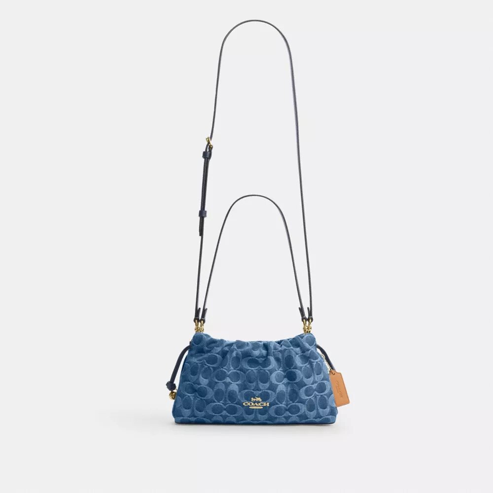 Borsa a spalla Faye in denim esclusivo