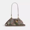 Borsa a spalla Faye in jacquard esclusivo con ricami floreali