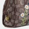 Borsa a spalla Faye in jacquard esclusivo con ricami floreali