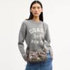 Borsa a spalla Faye in jacquard esclusivo con ricami floreali