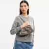 Borsa a spalla Faye in jacquard esclusivo con ricami floreali