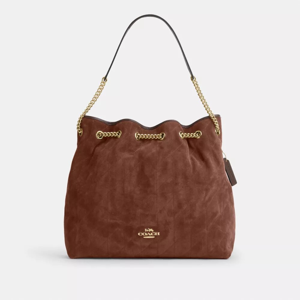 Borsa a spalla grande Evelyn con trapuntatura