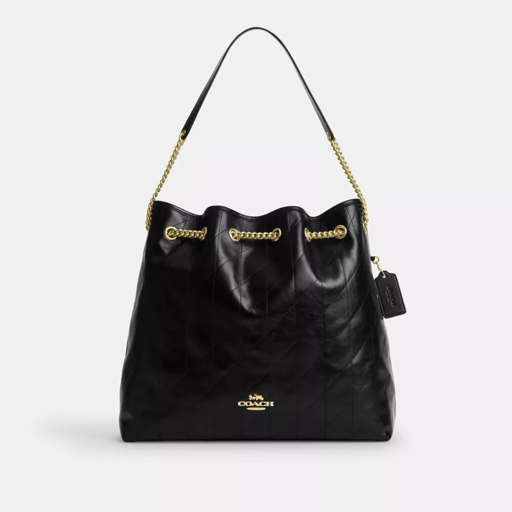 Borsa a spalla grande Evelyn con trapuntatura