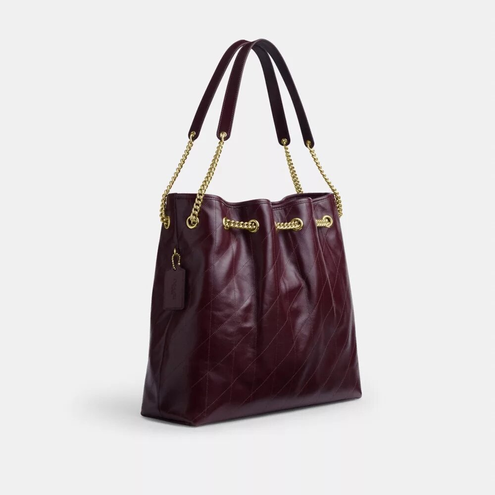 Borsa a spalla grande Evelyn con trapuntatura