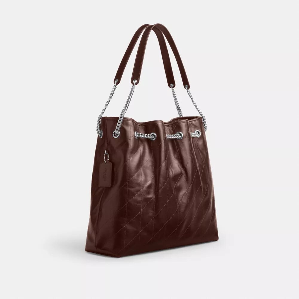 Borsa a spalla grande Evelyn con trapuntatura