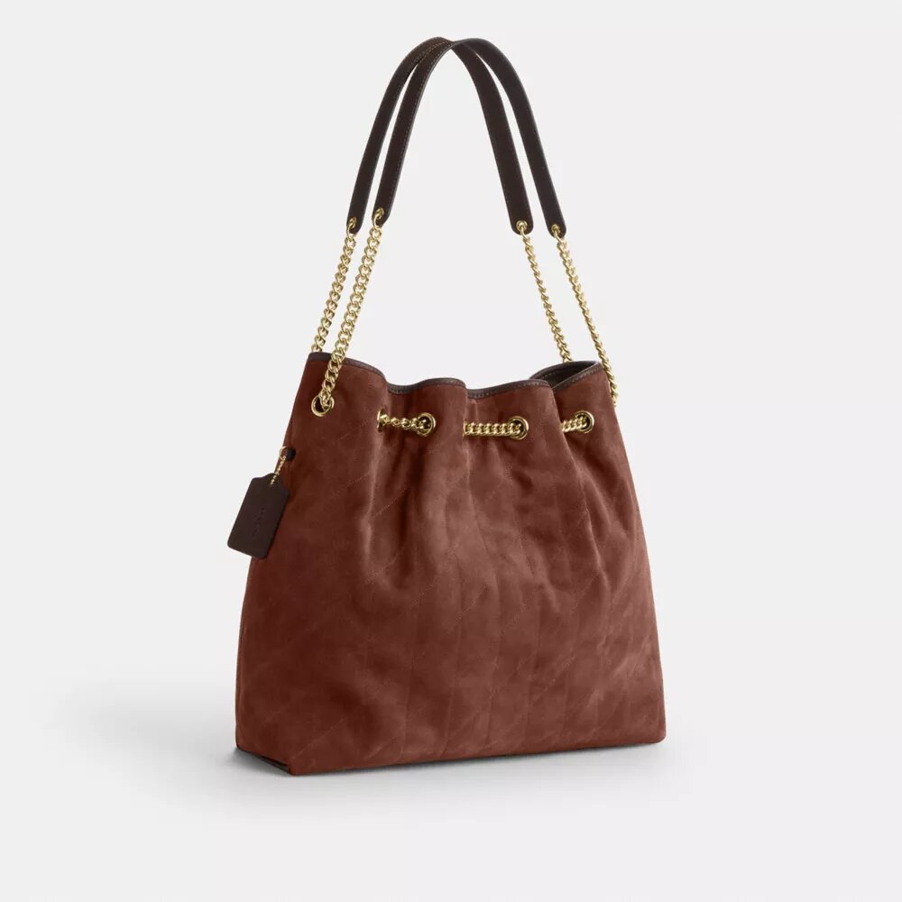 Borsa a spalla grande Evelyn con trapuntatura