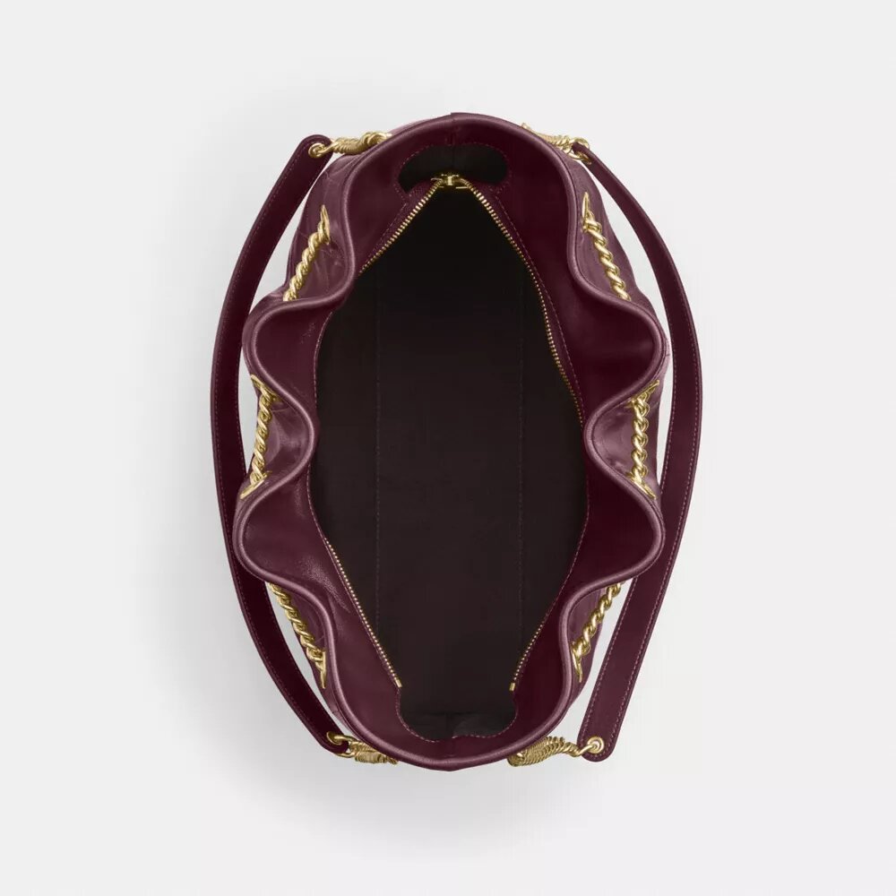 Borsa a spalla grande Evelyn con trapuntatura