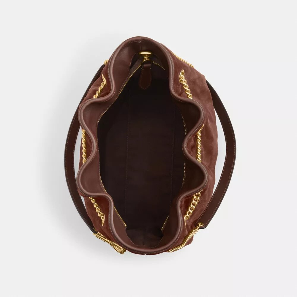 Borsa a spalla grande Evelyn con trapuntatura