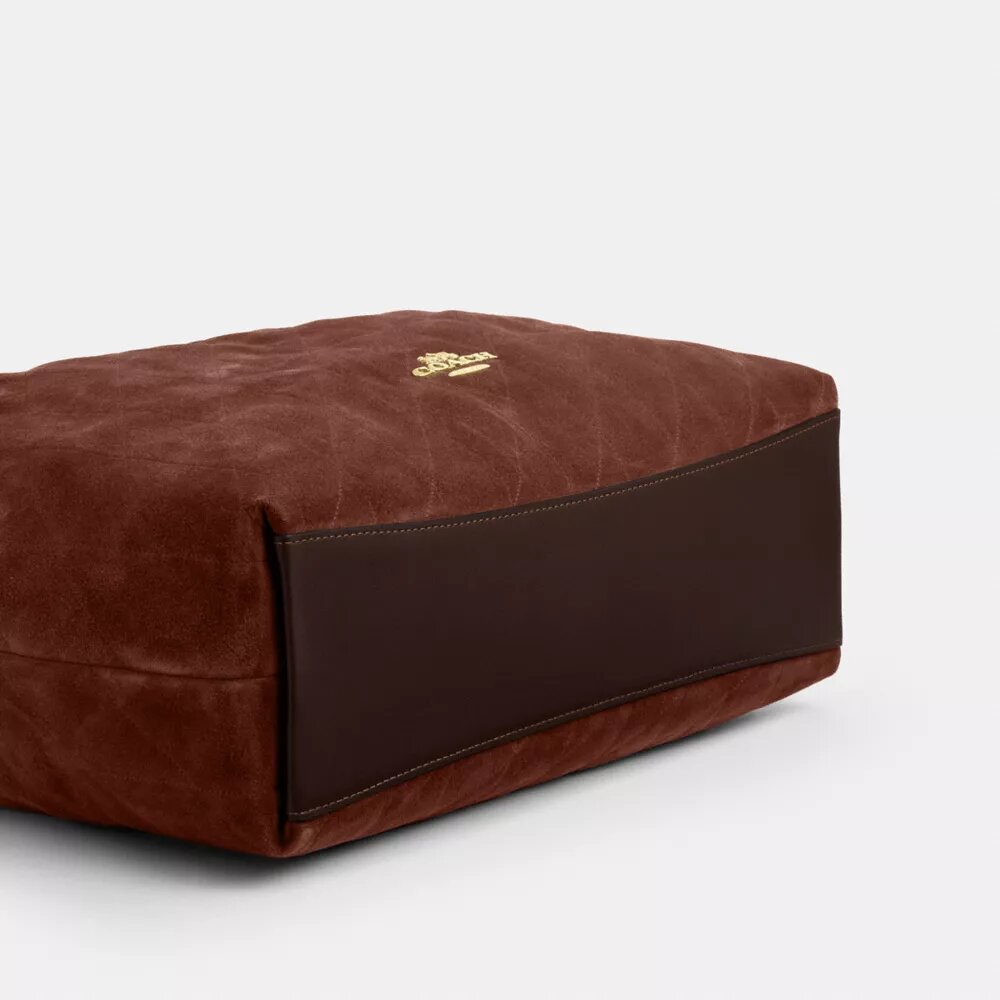 Borsa a spalla grande Evelyn con trapuntatura