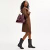 Borsa a spalla grande Evelyn con trapuntatura