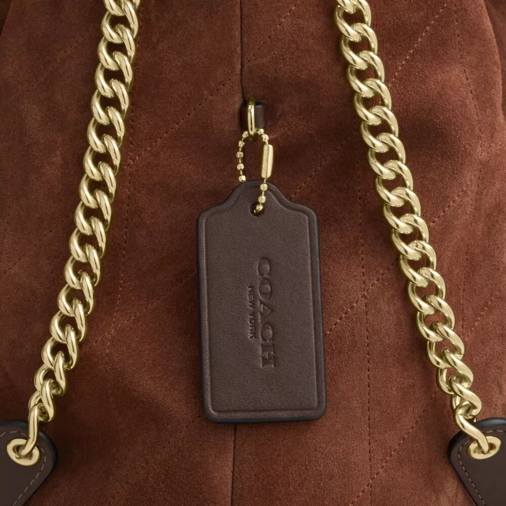 Borsa a spalla grande Evelyn con trapuntatura