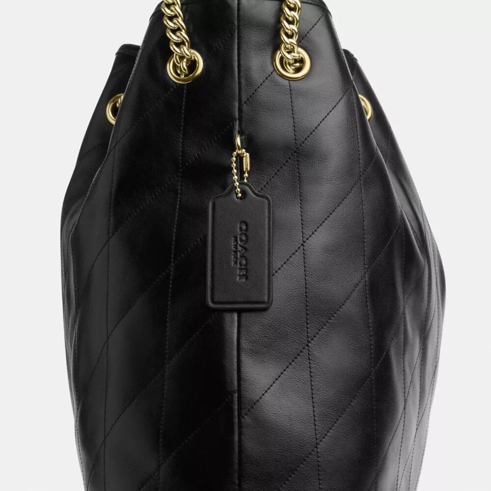 Borsa a spalla grande Evelyn con trapuntatura