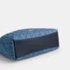 Borsa a spalla grande Evelyn in cotone rigenerativo con trapuntatura