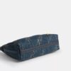 Borsa a spalla Juliet 25 in denim di cotone rigenerativo con trapuntatura