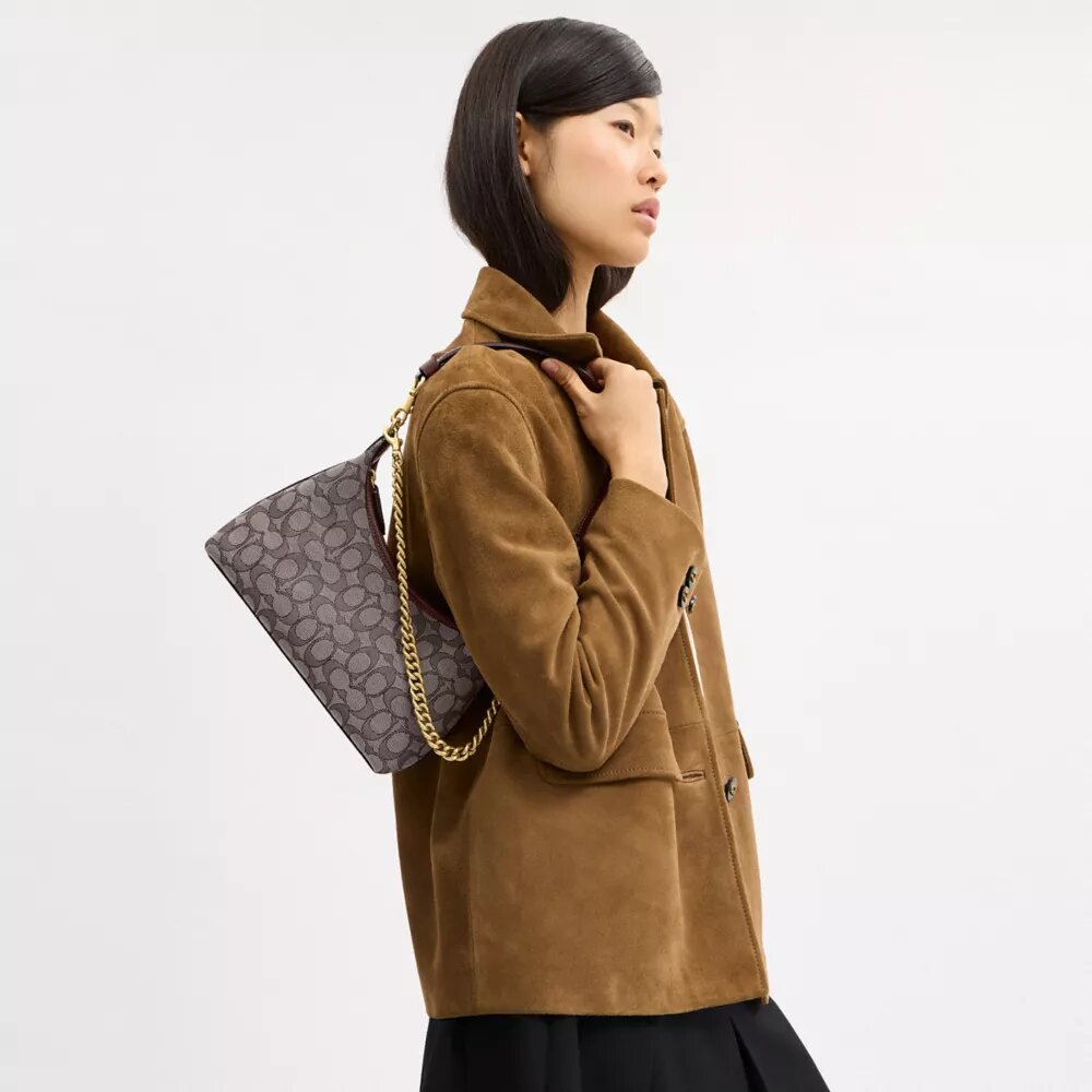 Borsa a spalla Juliet 25 in jacquard esclusivo