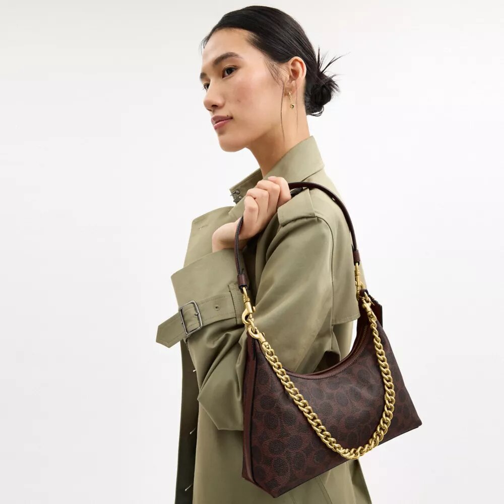 Borsa a spalla Juliet 25 in Signature Canvas
