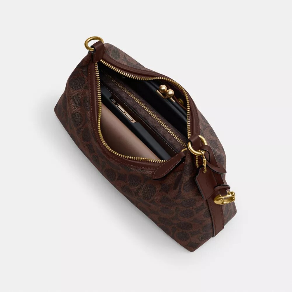 Borsa a spalla Juliet 25 in Signature Canvas
