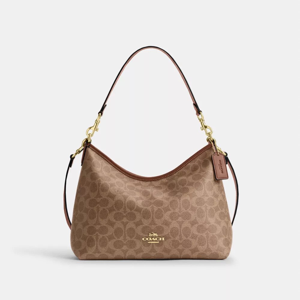Borsa a spalla Laurel in Signature Canvas