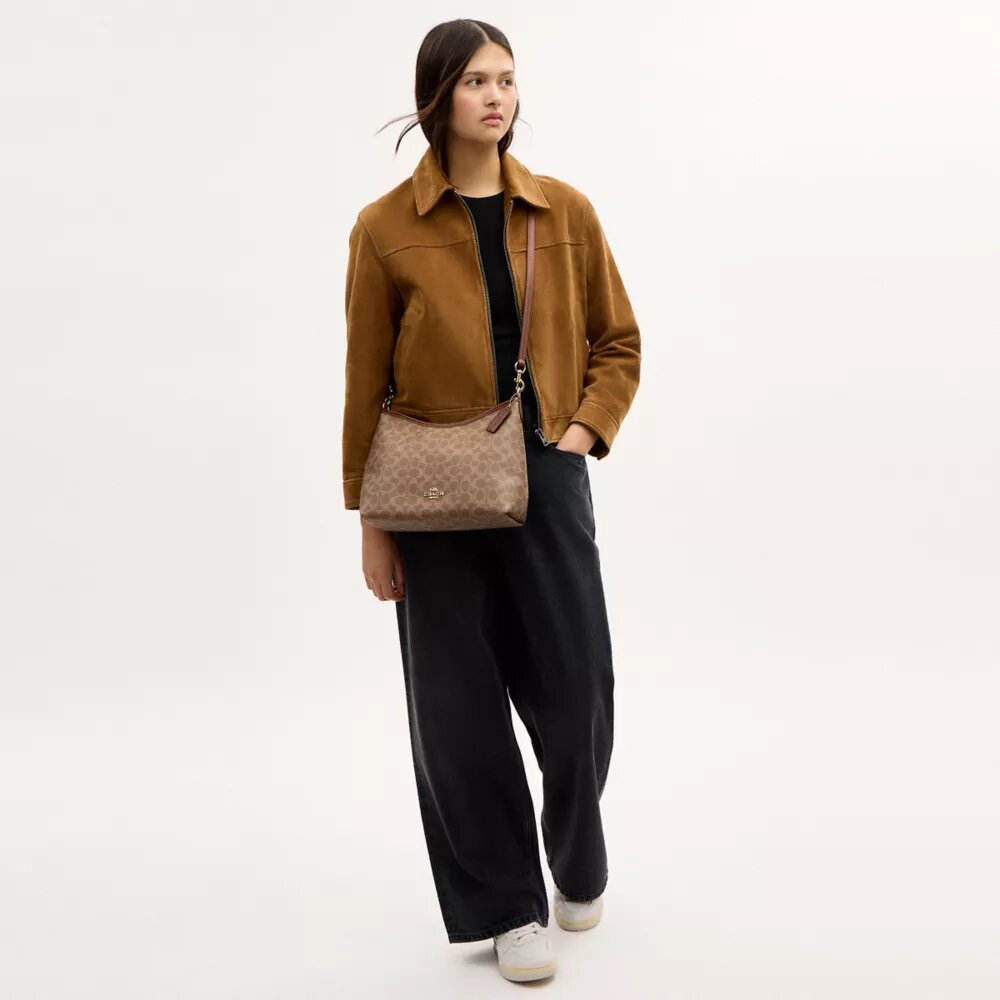 Borsa a spalla Laurel in Signature Canvas