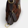 Borsa a spalla piccola con patta Etta in ciniglia esclusiva