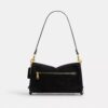 Borsa a spalla Tabby 26 con frange di perline di cristallo
