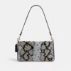 Borsa a spalla Tabby 26 con motivo serpente in perline
