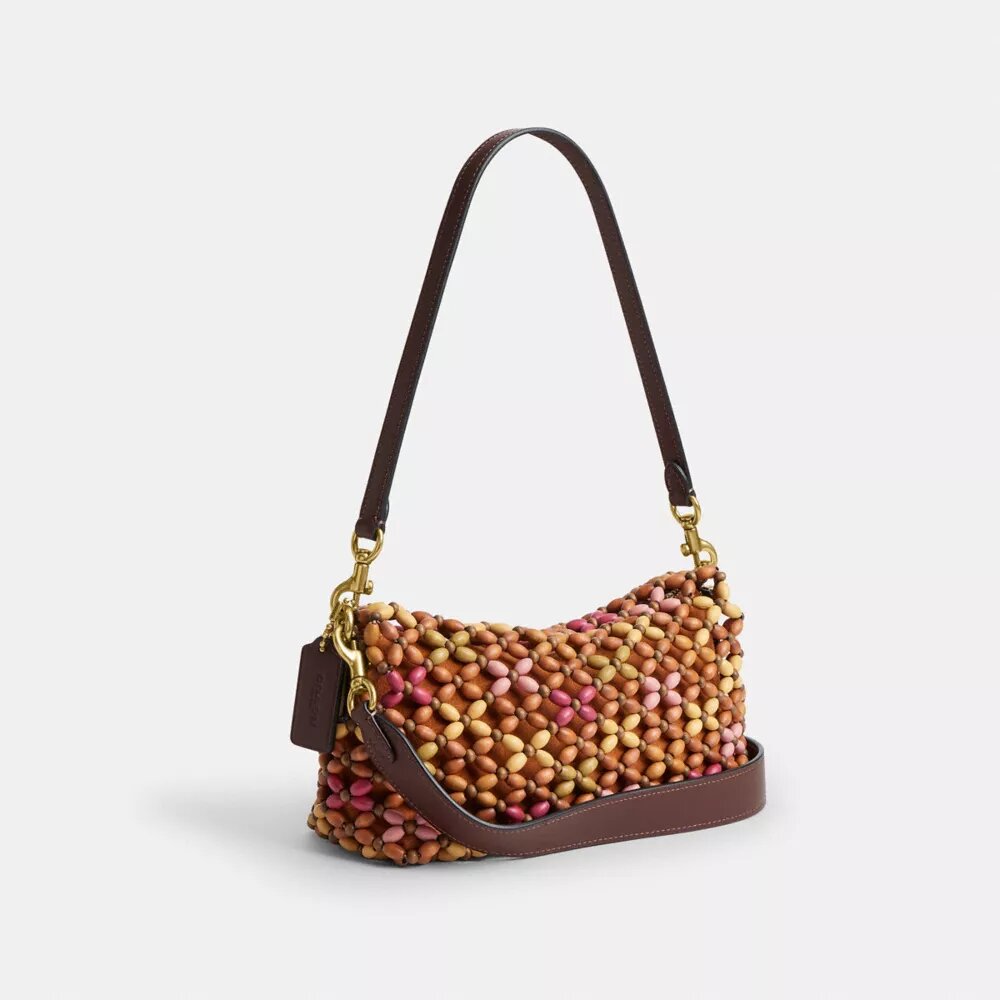 Borsa a spalla Tabby 26 con perline in legno