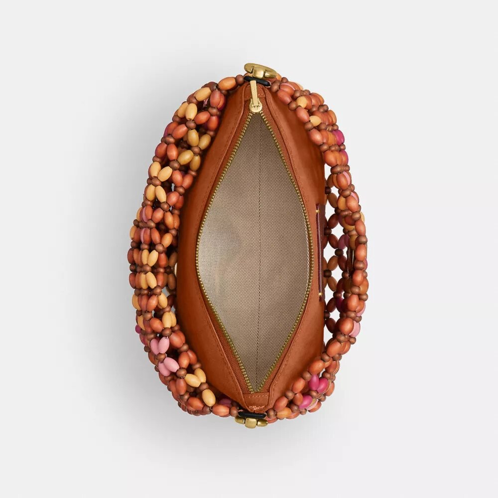 Borsa a spalla Tabby 26 con perline in legno