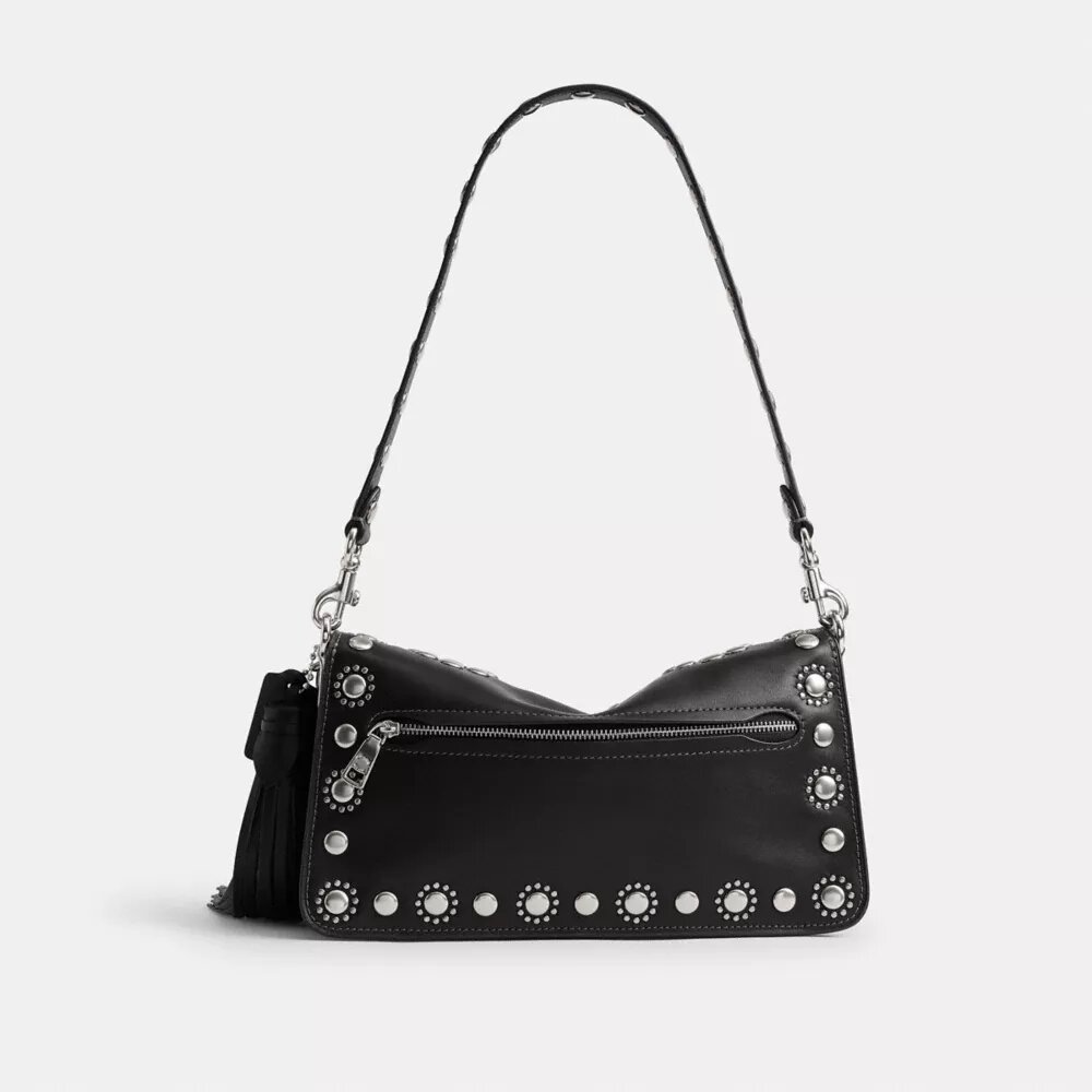 Borsa a spalla Tabby 26 con rivetti in stile western
